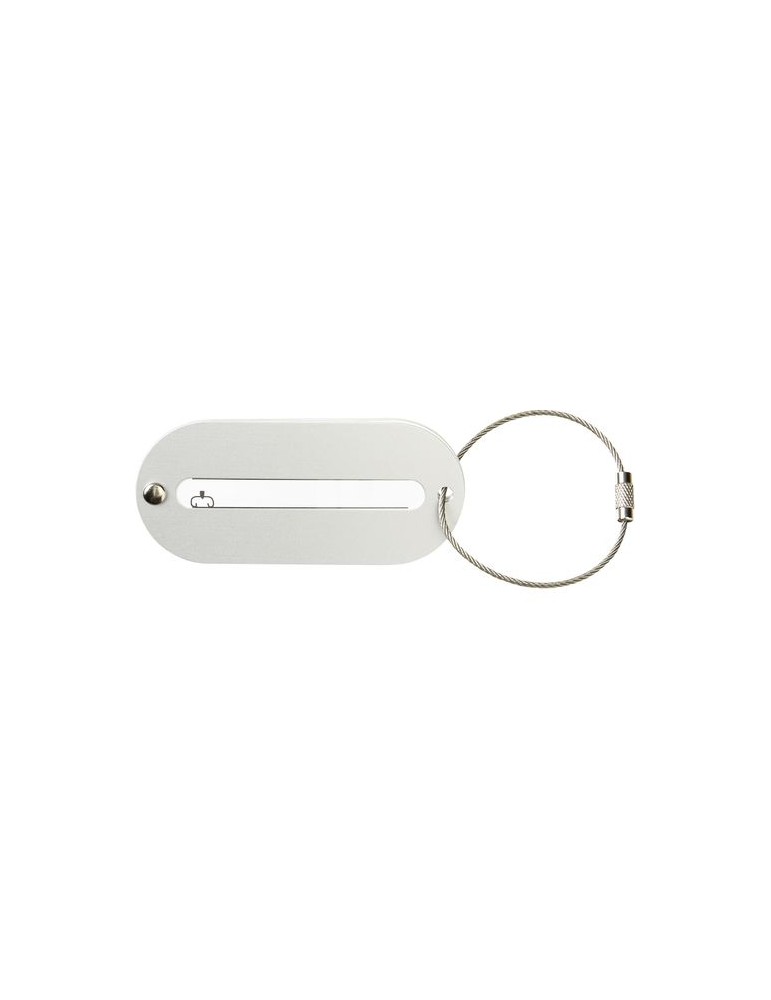 Etiquette bagage personnalisable en inox