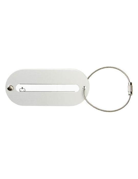 Etiquette bagage personnalisable en inox