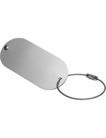 Etiquette bagage personnalisable en inox 2