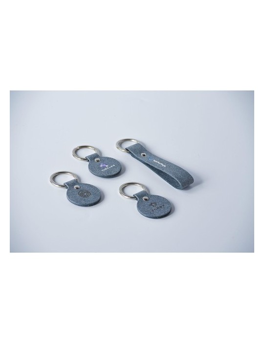 Recycled Denim Textile Keyring porte-clés
