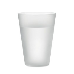 Gobelet réutilisable  300ml FESTA Matières : polypropylène (PP) Couleurs : blanc transparent livraison express 24h 48h
