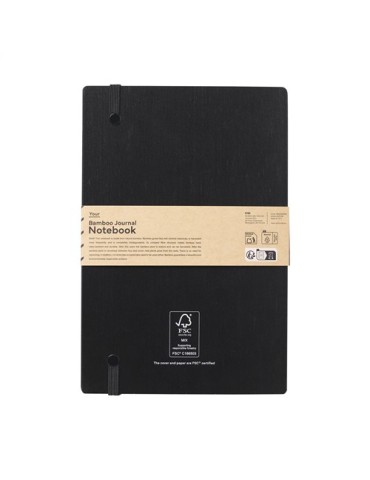 Bamboo Journal Naked Spine Notebook Black A5 carnet de notes 2