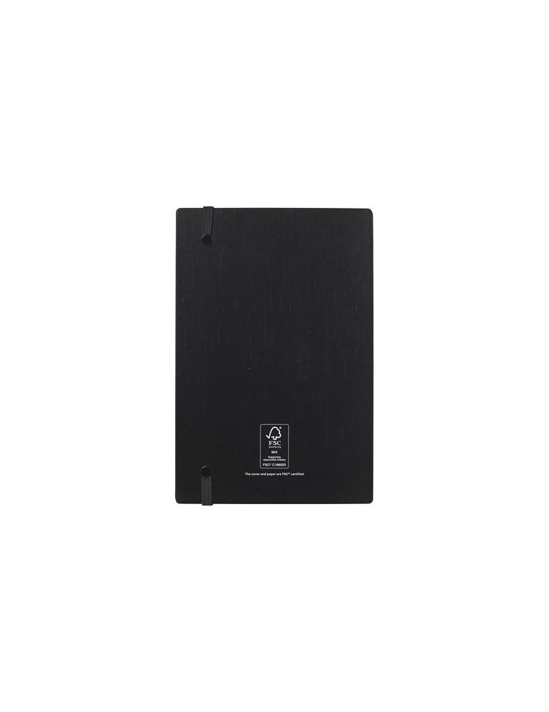 Bamboo Journal Naked Spine Notebook Black A5 carnet de notes