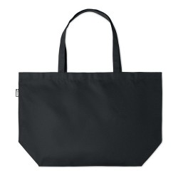 Sac shopping  grand modèle en RPET personnalisé TASLO Matières : PET recyclé Couleurs : noir 2