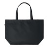 Sac shopping  grand modèle en RPET personnalisé TASLO Matières : PET recyclé Couleurs : noir cadeau entreprise pas cher
