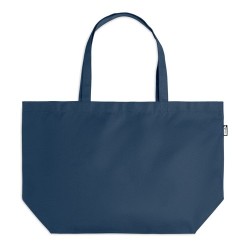 Sac shopping  grand modèle en RPET personnalisé TASLO Matières : PET recyclé Couleurs : bleu goodies publicitaire événementiel