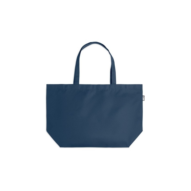 Sac shopping  grand modèle en RPET personnalisé TASLO Matières : PET recyclé Couleurs : bleu goodies publicitaire événementiel