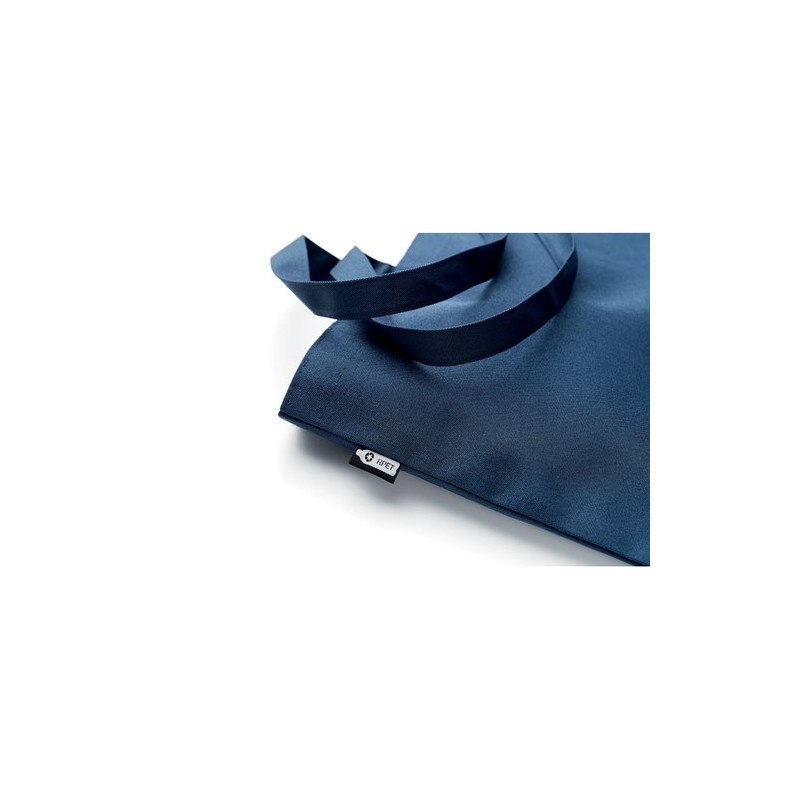 Sac shopping  grand modèle en RPET personnalisé TASLO Matières : PET recyclé Couleurs : bleu objet promotionnel éco-responsable