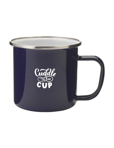 Retro Silver Mug en Émail 350 ml