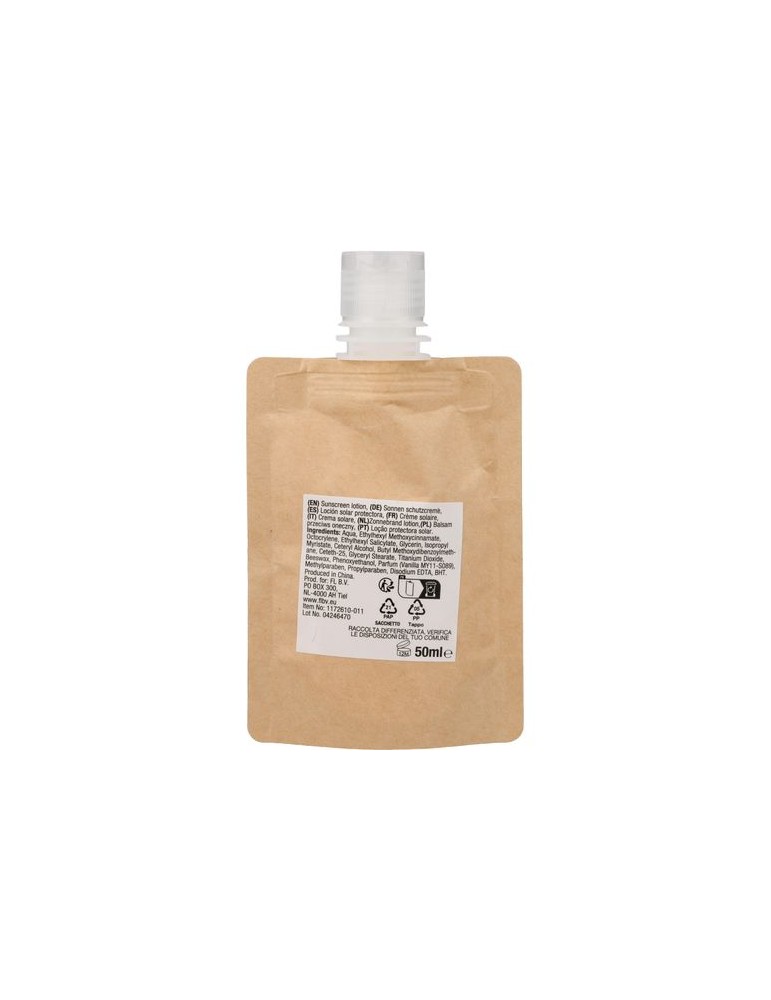 Lotion de protection solaire publicitaire personnalisée