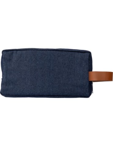 Trousse de toilette personnalisée en denim Marianne pas cher