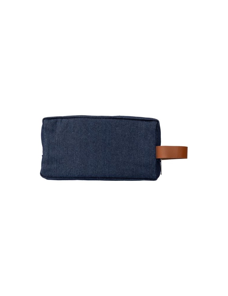 Trousse de toilette personnalisée en denim Marianne pas cher