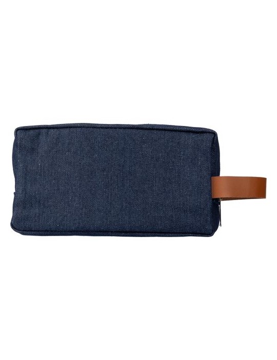 Trousse de toilette personnalisée en denim Marianne pas cher