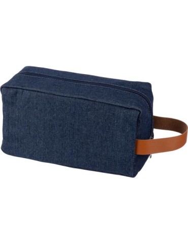 Trousse de toilette personnalisée en denim Marianne pas cher 2