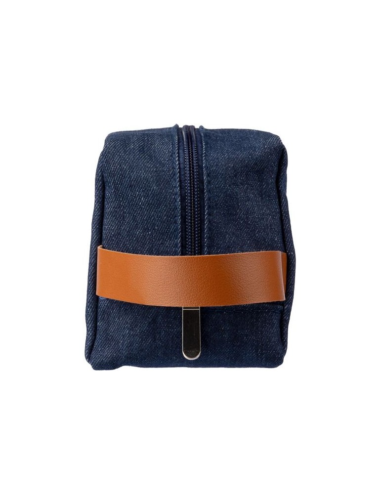 Trousse de toilette personnalisée en denim Marianne pas cher