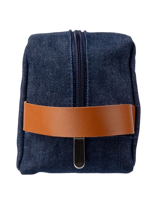 Trousse de toilette personnalisée en denim Marianne pas cher