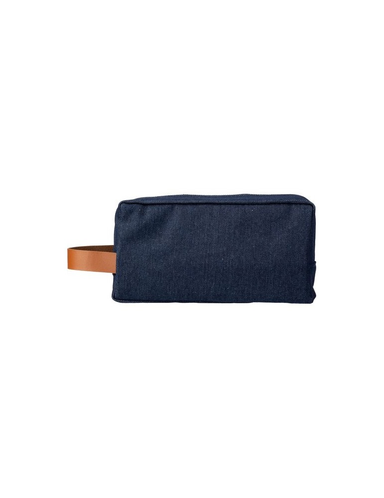 Trousse de toilette personnalisée en denim Marianne pas cher