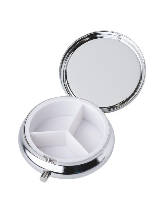 Boîte à pilules personnalisée - Pratique Metal Zara pas cher