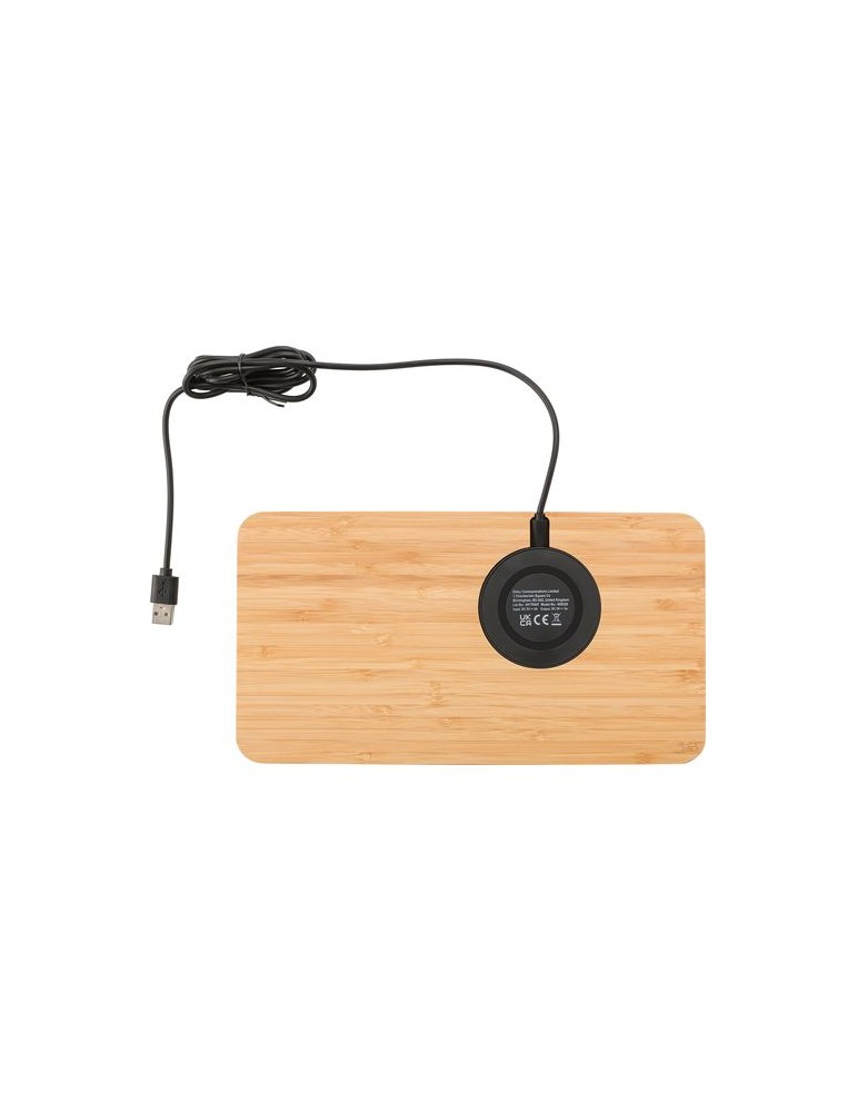 Organiseur de bureau personnalisé Faye - Chargeur à induction pas cher