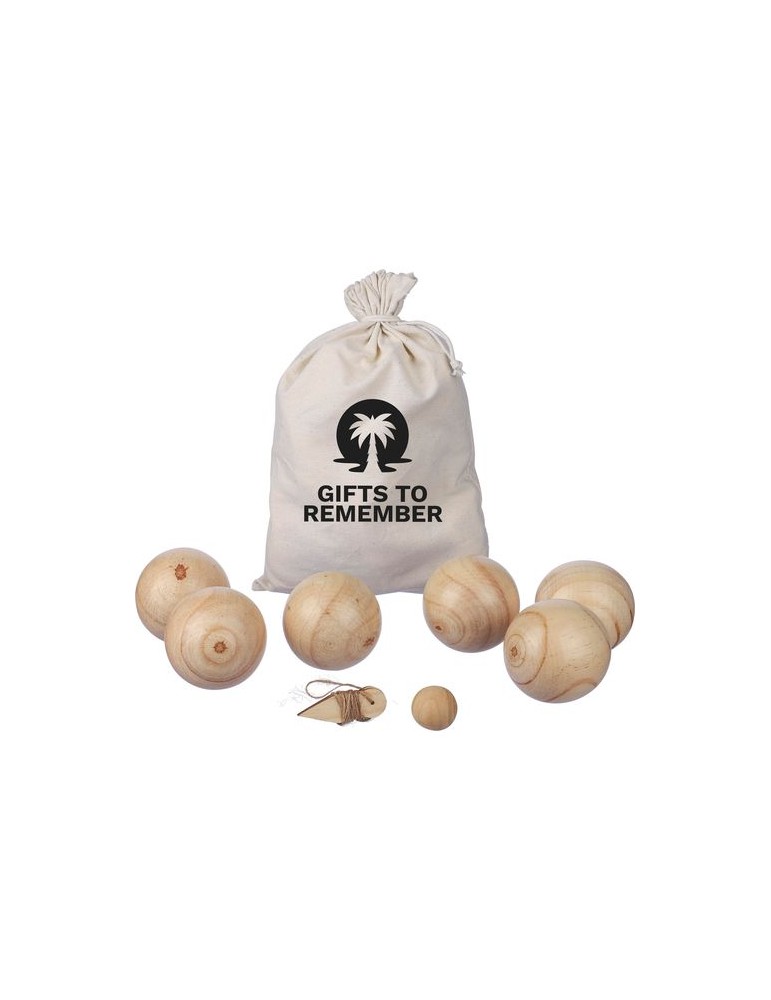 Ensemble de jeu de boules en bois Quillian