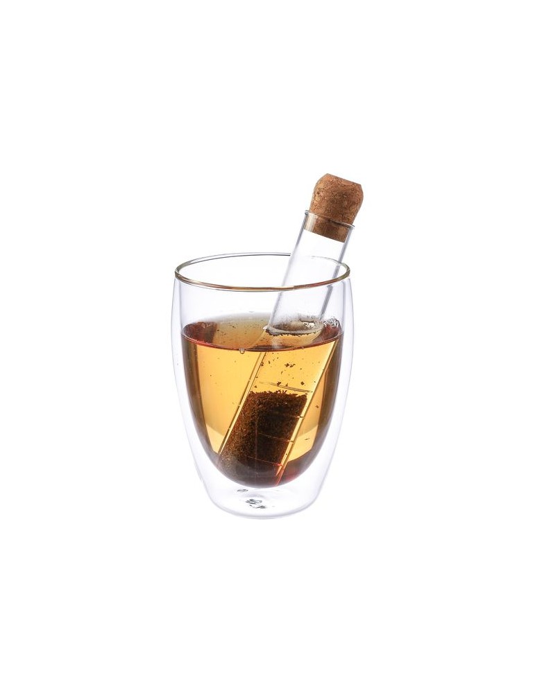Infuseur à thé en verre publicitaire Dustin