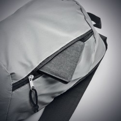 Sac à dos réfléchissant 600D personnalisé pas cher - VISIBACK Matières : PET Couleurs : argenté mat cadeau entreprise pas cher