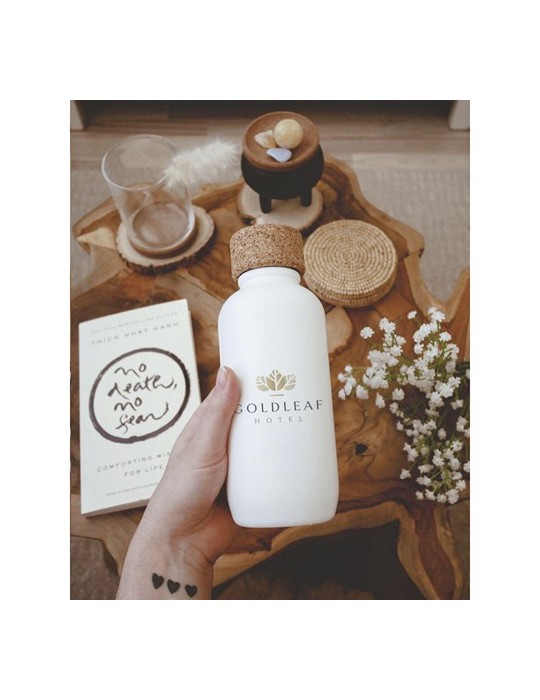 EcoBottle White 650 ml d'origine végétale - fabriquée en EU
