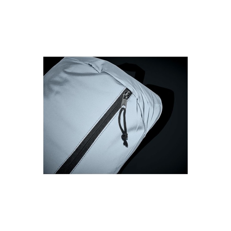 Sac à dos réfléchissant 600D personnalisé pas cher - VISIBACK Matières : PET Couleurs : argenté mat livraison express 24h 48h