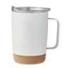 Gobelet isotherme double paroi 300ml personnalisable et pratique RUBY Matières : acier inoxydable Couleurs : blanc