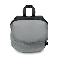 Sac à dos réfléchissant 600D personnalisé pas cher - VISIBACK Matières : PET Couleurs : argenté mat objet promotionnel éco-respo