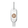 Gel antibactérien personnalisé 30ml pour l'hygiène - GEL2GO Couleurs : transparent cadeau entreprise pas cher