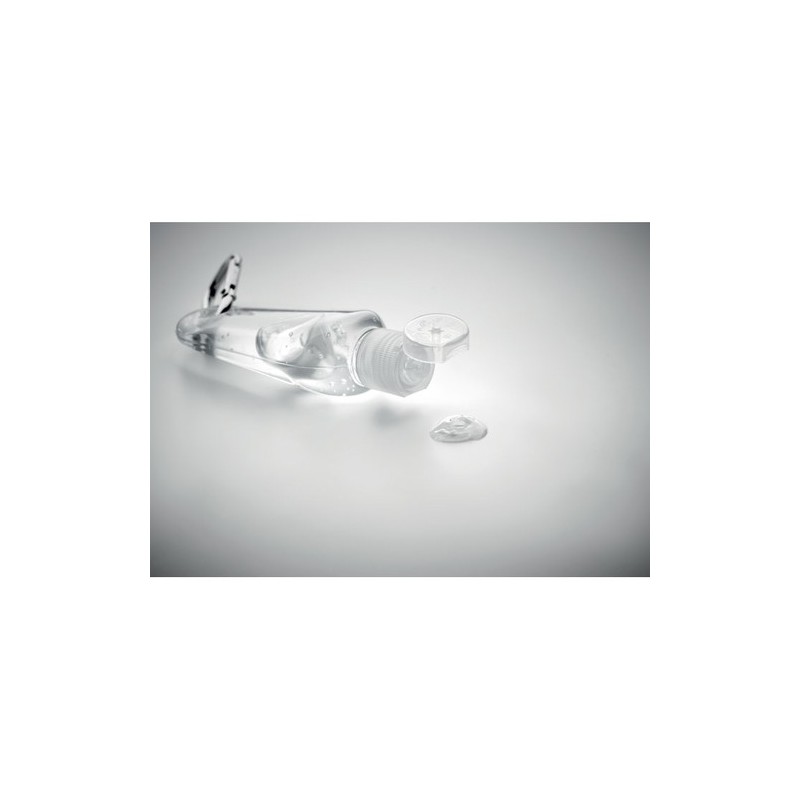 Gel antibactérien personnalisé 30ml pour l'hygiène - GEL2GO Couleurs : transparent goodies publicitaire événementiel