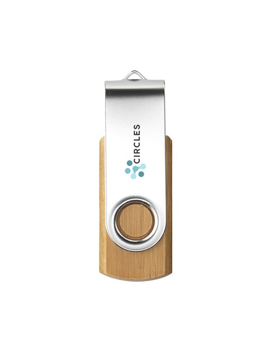 Twist Bamboo en stock clé USB 8 GB