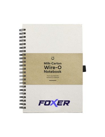 Milk-Carton Wire-O Notebook A5 carnet de notes