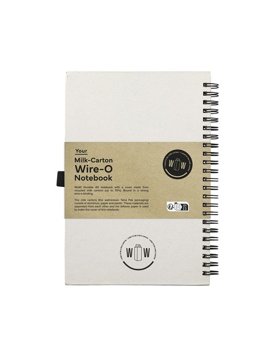 Milk-Carton Wire-O Notebook A5 carnet de notes