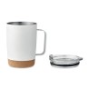 Gobelet isotherme double paroi 300ml personnalisable et pratique RUBY Matières : acier inoxydable Couleurs : blanc objet promoti