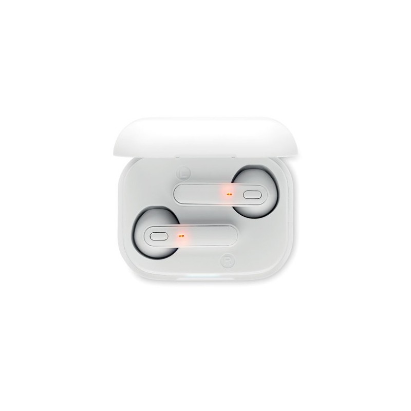 Écouteurs TWS JAZZ 2 - Accessoire Pratique et Publicitaire Matières : ABS Couleurs : blanc livraison express 24h 48h