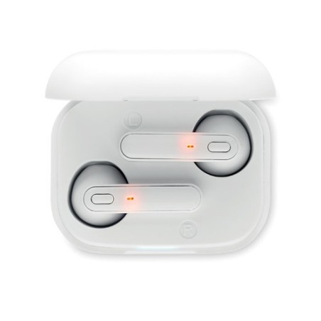 Écouteurs TWS JAZZ 2 - Accessoire Pratique et Publicitaire Matières : ABS Couleurs : blanc livraison express 24h 48h