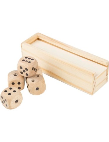 Jeu de dés en bois de hêtre Celine 2