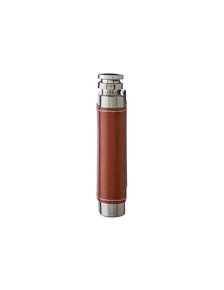 Flasque en acier inoxydable et PU de 100 ml publicitaire Cedric