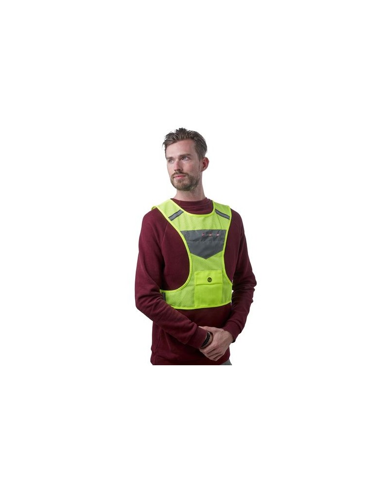 Gilet réfléchissant personnalisé Minna - Sécurité et visibilité pas cher