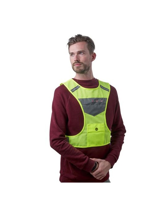 Gilet réfléchissant personnalisé Minna - Sécurité et visibilité pas cher