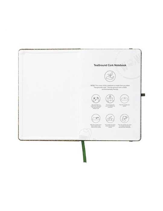 TeaGround Cork Notebook A5 carnet de notes