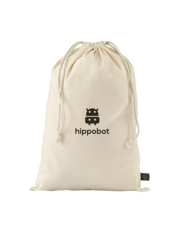 Gift Pouch Naturel GRS Recycled Cotton (150 g/m²) L
