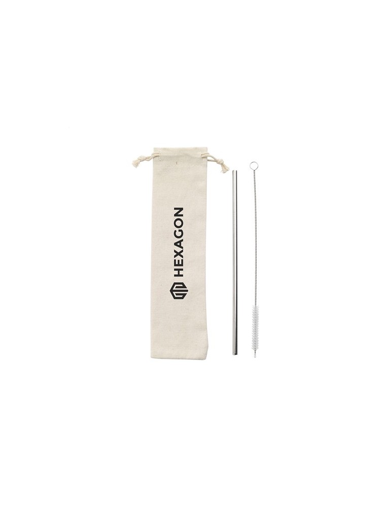 Reusable 1 piece ECO Straw Set paille acier inoxydable