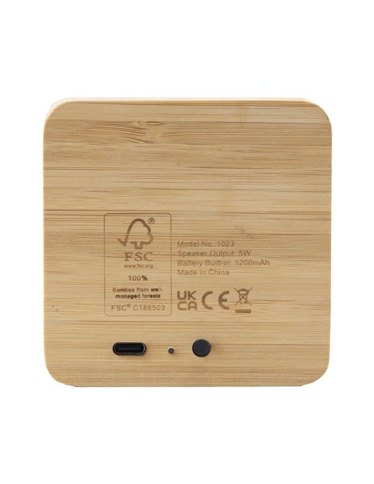 Sonido 5W Bamboo Wireless Speaker