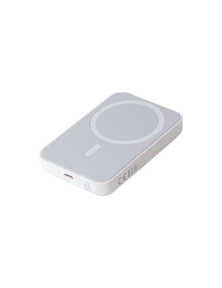 Power bank sans fil en ABS recyclé Miren