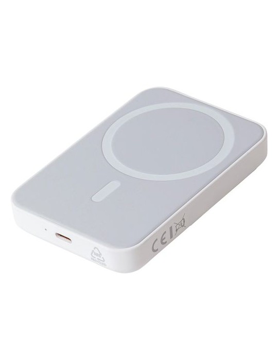 Power bank sans fil en ABS recyclé Miren