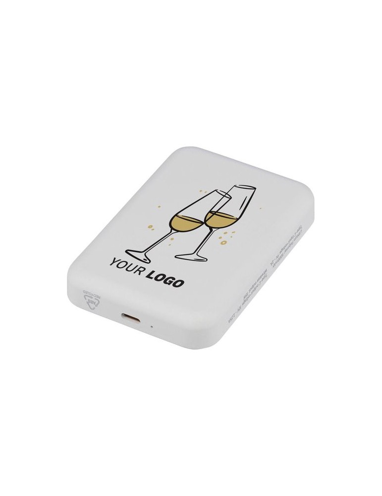 Power bank sans fil en ABS recyclé Miren