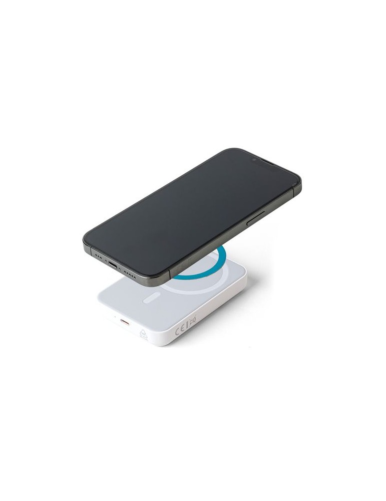Power bank sans fil en ABS recyclé Miren